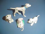 Click here to enlarge image and see more about item 10220: 4 Dalmatian Dogs for Doll Houses Miniature Furnishings