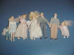 Click to view larger image of Complete Bridal Party Doll House Furniture Dolls (Image1)