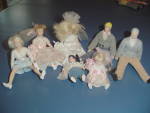 Click to view larger image of Complete Bridal Party Doll House Furniture Dolls (Image2)