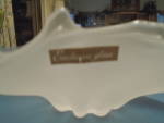 Click to view larger image of White/Frosted Cased Folded Bowl Stamped Exclusive Glass (Image3)
