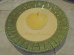 Click here to enlarge image and see more about item 15635: Cracker Barrel Susan Winget Golden Delicious Dinner Plate