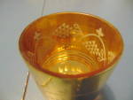 Click to view larger image of MiKorea Brilliant Shiny Gold Finish Glasses w/Symbols, Flowers, Stars (Image4)