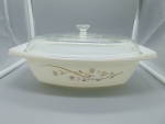 Click to view larger image of Pyrex Floral 2.5 Quart Casserole w/Cover 035 PROMOTION (Image1)