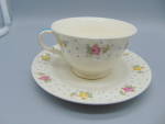 Click here to enlarge image and see more about item 19857: American Limoges White Oaks Cups and Saucers