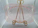 Click to view larger image of Jeannette Adam Pink Depression Glass Covered Serving Bowl (Image3)