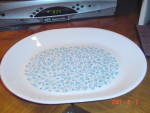 Corelle Blue Heather Oval Platter