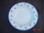 Click here to enlarge image and see more about item 8927: Mikasa Blue Medley Rimmed Soup Bowls