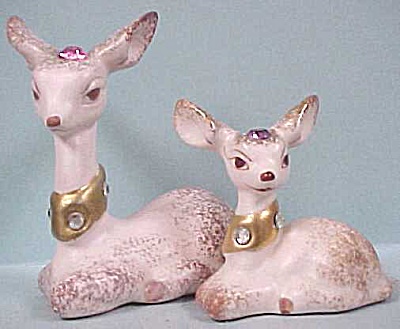 Vintage Pottery Deer Pair (Image1)