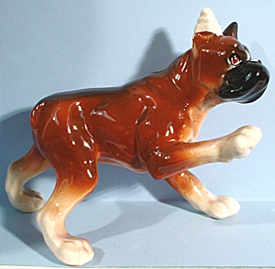 1950s Japan Pottery Boxer Dog (Image1)