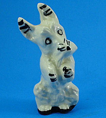 Stangl Art Pottery Begging Terrier Dog (Image1)