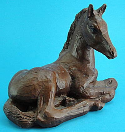Red Mill Resin Lying Foal (Image1)