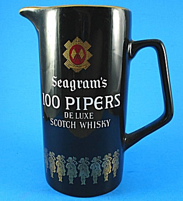 Wade Seagram's 100 Pipers Advertising Pitcher