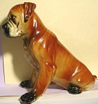 Click here to enlarge image and see more about item a05132: 1950s/1960s Lefton Large Boxer Dog Puppy