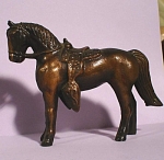 Click to view larger image of 1960s Pot Metal Western Horse (Image1)