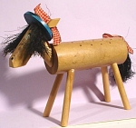 Click to view larger image of 1960s Enesco Wood Horse Hors d'Oeuvre Holder (Image1)