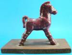 Click here to enlarge image and see more about item a06644: 1940s Grindley Ware Pottery Zebra
