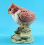 Click to view larger image of Andrea by Sadek Porcelain Baby Cardinal Bird (Image2)