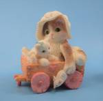 Click here to enlarge image and see more about item a07176: P. Hillman Enesco Wag on our Tails for you Calico Kitte