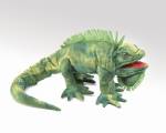 Click here to enlarge image and see more about item f0040: Folkmanis Hand Puppet Iguana
