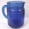 Click to view larger image of Child's Toy Blue Glass Pitcher (Image2)