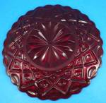 Click to view larger image of Red Glass Plate (Image2)
