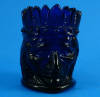 Click to view larger image of 1970s St Clair Glass Cobalt Indian Toothpick Holder (Image2)