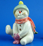 Playful Snowman Figurine