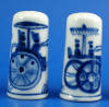 Click to view larger image of Hand Painted Porcelain Thimble Pair - Horse Carriage (Image2)