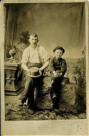 HUCK FINN & FATHER in CABINET PHOTO (Image1)