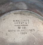 Click to view larger image of Rock Island Lines 1924 Silver Platter by Wallace (Image3)