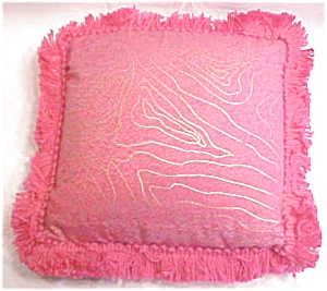Pin Cushion Batik Hot Pink Fringe Large Size