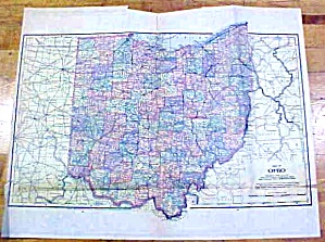 Antique Map Ohio/missouri 1902 Large Crowell