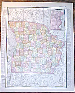 Map Ohio & Cincinnati 1907 Rand Mcnally
