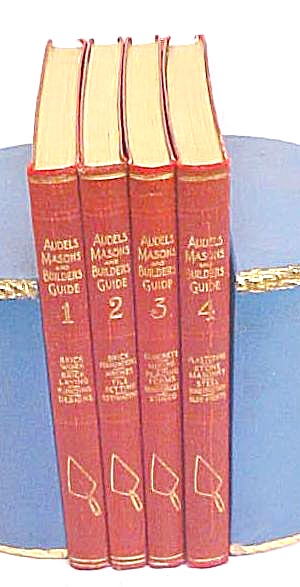 Audels Masons & Builders Guide 4 Vol 1924 1st Ed.