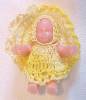 Click to view larger image of Miniature Rubber Dolls 3PC Crochet Outfits Stroller (Image4)