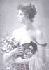 Click to view larger image of Lady with Flowers 1880's Germany Engraving Ornate Frame (Image2)