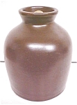 Click here to enlarge image and see more about item GLASS3678: Stoneware Crock Jug Creamy Chocolate Bronze