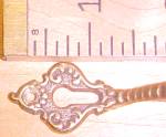 Click to view larger image of Antique Door Pulls Ornate Hardware Brass Key Hole (Image4)