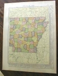 Click to view larger image of 1904 Map Arkansas And Louisiana (Image1)