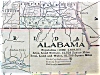 Click to view larger image of Antique Map Alabama Florida 1901 (Image2)