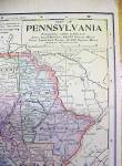 Click to view larger image of Antique Map Indiana/Pennsylvania 1902 Large Crowell (Image4)