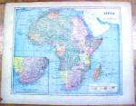 Click to view larger image of Antique Map China/Africa 1902 Crowell (Image3)