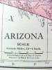 Click to view larger image of Antique Map Arizona 1916 Rand McNally Nice Colors (Image2)