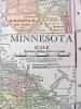 Click to view larger image of Antique Map Minnesota 1916 Rand McNally Nice Colors (Image2)