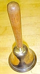 Click here to enlarge image and see more about item T21773: Brass Bell Wood Handle Service Counter