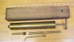 Click to view larger image of FAICHNEY Motor Oiler Grease Gun Brass BOULEVARD Rare! (Image1)