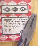 Click to view larger image of Utica Electrians Pliers No. 50- 6 inch Side Cutting Box (Image2)