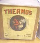Click here to enlarge image and see more about item T29981: Antique Thermos Bottle Insert Early Box label