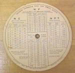Click to view larger image of Lufkin Round Screw Thread Calculator 1935 (Image4)
