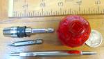 Click to view larger image of Easydriver Mini Ratchet Screwdriver Ball Handle w/extras  (Image4)